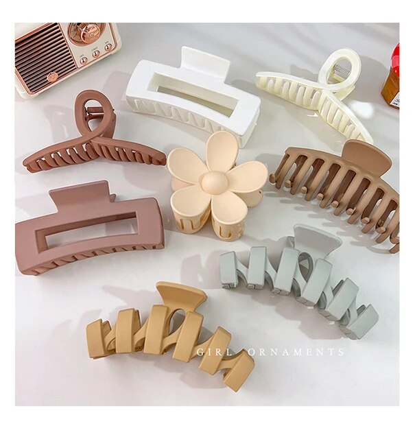 Set di copricapi nuove donne moda artiglio clip caffè nero acrilico grande artiglio per capelli coreano per ragazza clip barrette accessori per capelli_voghion.com