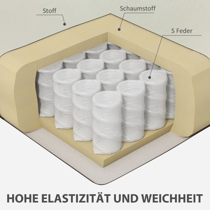 Polstersessel Mit Armlehnen, Neigbare Rückenlehne, Kautschukholzbeine, Cremeweiß_voghion.com