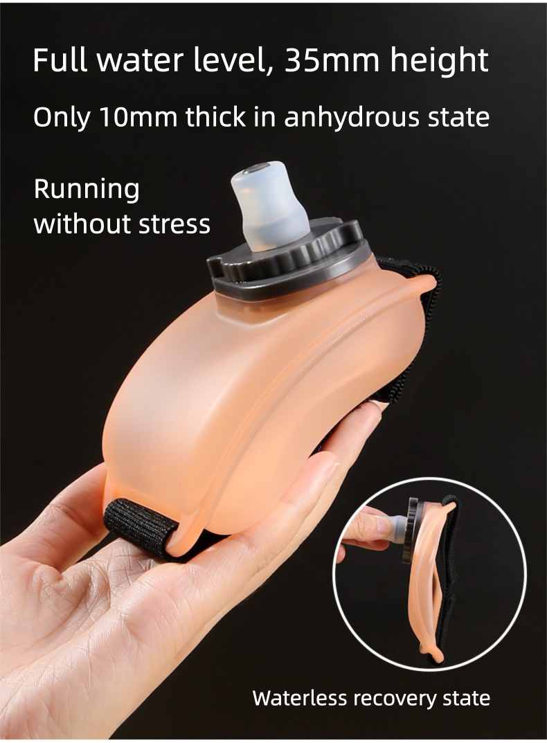 Borraccia portatile per l'idratazione da polso, per ciclismo, fitness e corsa all'aperto, 200 ml_voghion.com