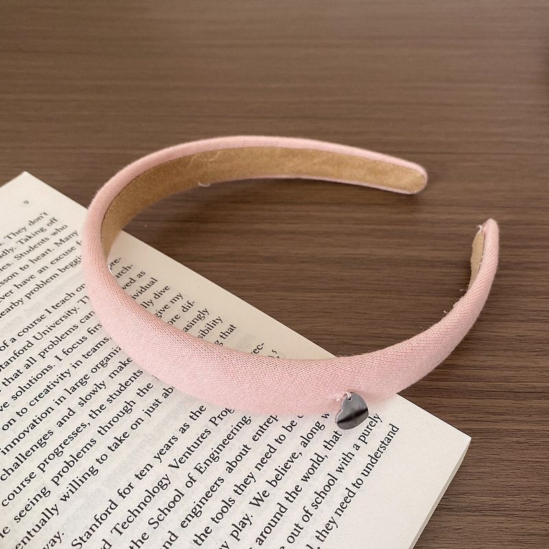 Neues, hochwertiges, gestricktes Haarband im französischen Stil mit Herzanhänger, dünnes Haarband für Frauen, Internet-Promi-Haar-Accessoire zum Waschen des Gesichts_voghion.com