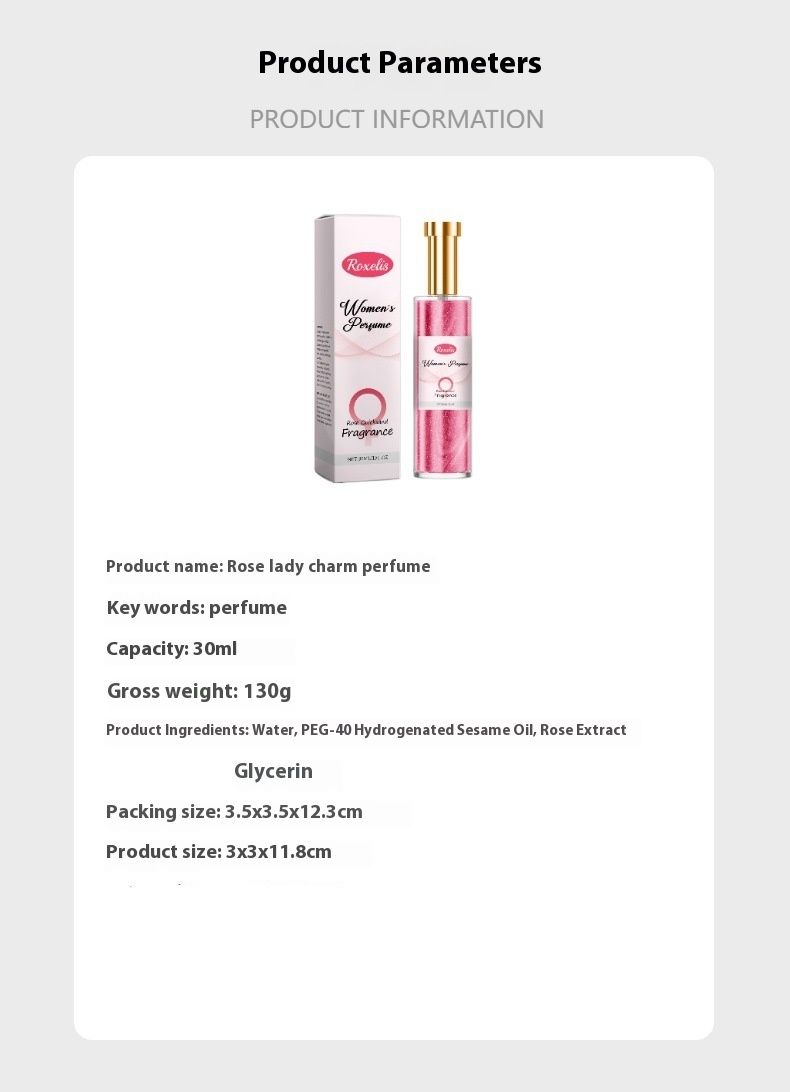 Il profumo Rose Lady Charm trasuda fascino, fragranza naturale e fresca, fragranza persistente, profumo quotidiano da donna_voghion.com