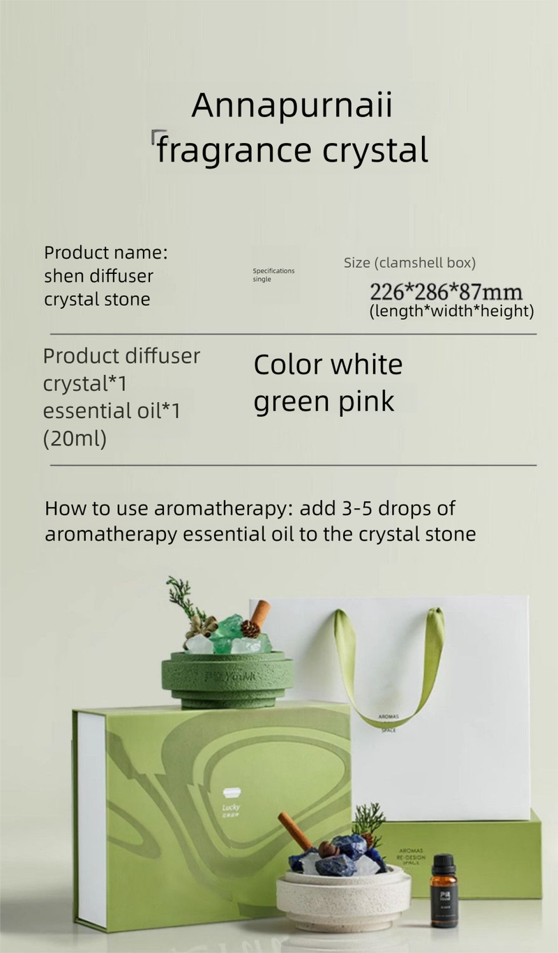 Difusor de aromaterapia GUKEN con forma de taza de cemento, piedra de cristal, decoración de alta gama para el hogar, dormitorio, larga duración, sin llama para niñas._voghion.com