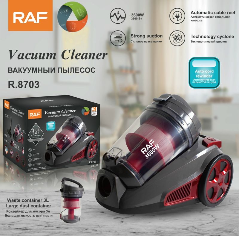 Aspirapolvere portatile RAF per camera da letto e soggiorno, potente aspirapolvere per tappeti con elevata aspirazione, detergente per la casa_voghion.com