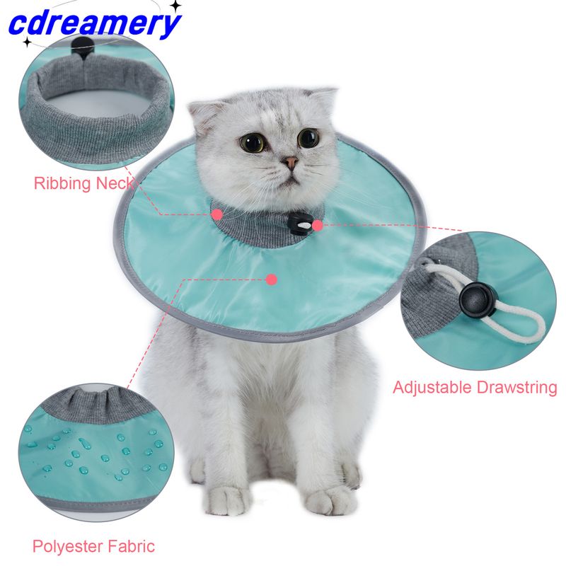 Beschermkraag voor katten, nekherstel, conische kraag, anti-bijt- en anti-likkraag, herbruikbare medische ring voor katten en honden_voghion.com