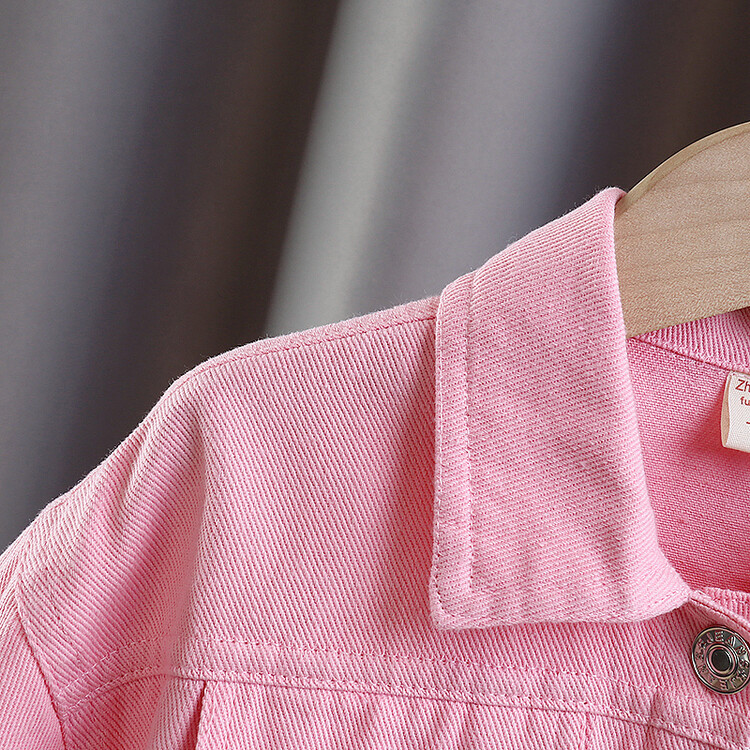 Children's Spring And Autumn Boys And Girls Personality Pattern Denim Jacket Children's Long Sleeve Baby Denim Jacket_voghion.com