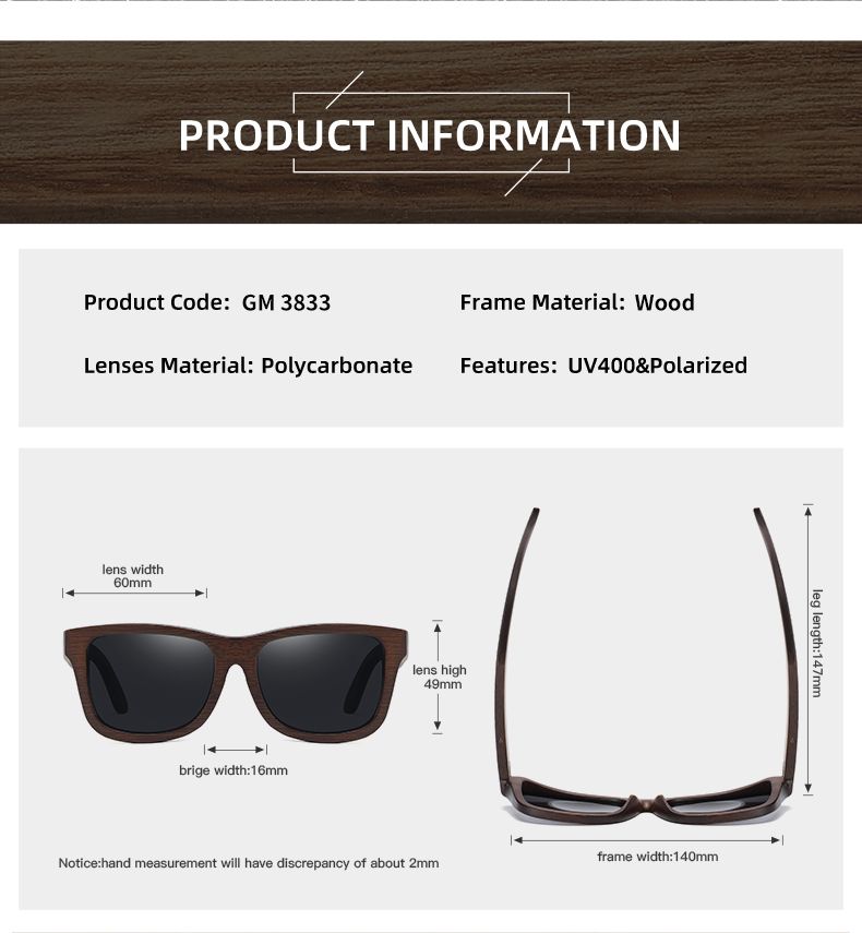 Fashion Fashion Vintage Fashion Bamboo Wooden Handmade Polarized Mirror Coating Lenses Eyewear Sunglasses for Men_voghion.com