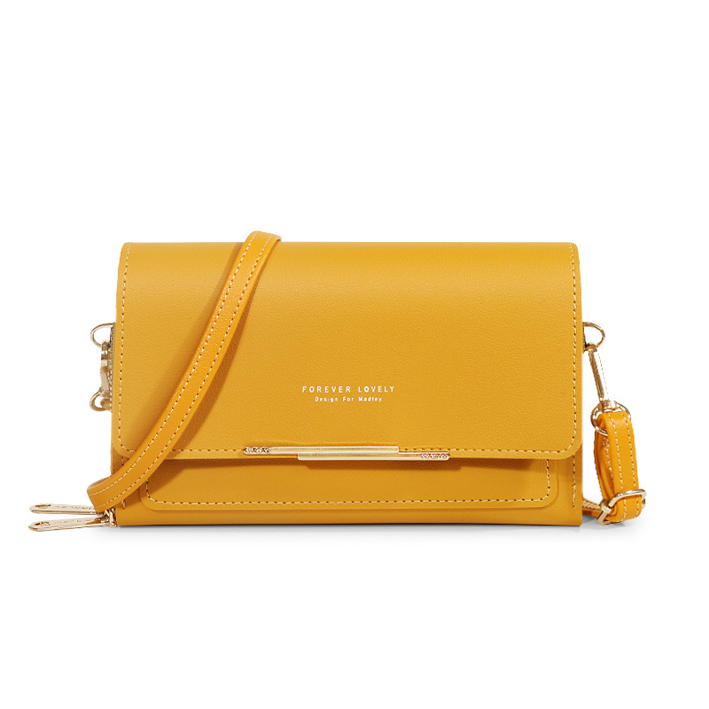 Kleine Umhängetasche für Damen, Umhängetasche mit Metalldekor und mehreren Reißverschlüssen für Telefon, tragbare Handtasche_voghion.com