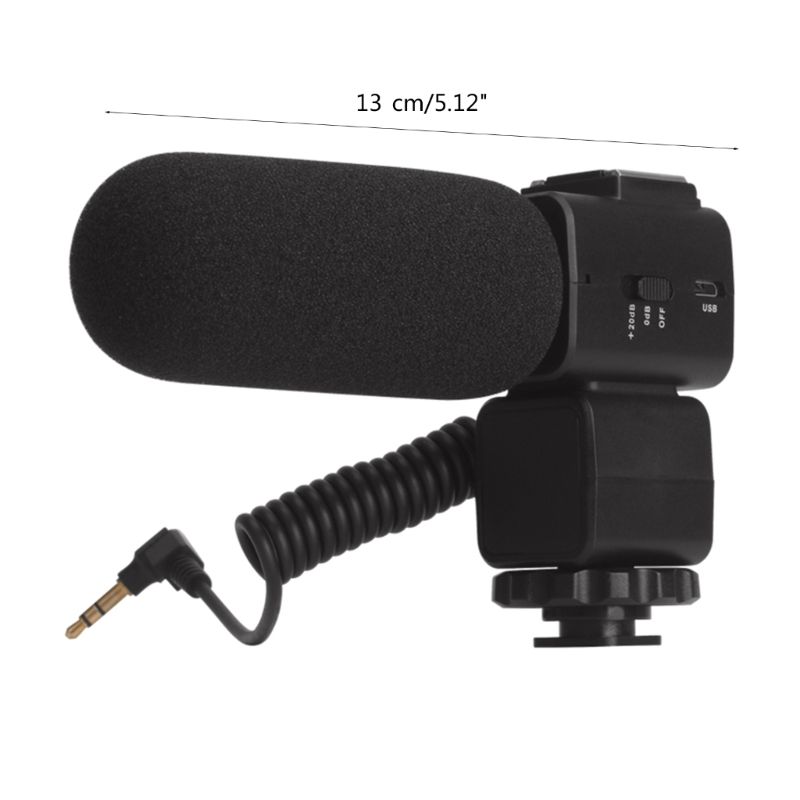 Professional Condenser On-camera For DSLR Cameras Camcorders 3.5mm Recording Microphone_voghion.com