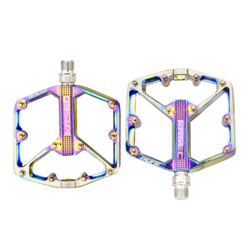 Accessoires de vélo KRSEC, alliage d'aluminium, antidérapants, pédales tout-terrain légères, VTT, trois pédales Peilin_voghion.com