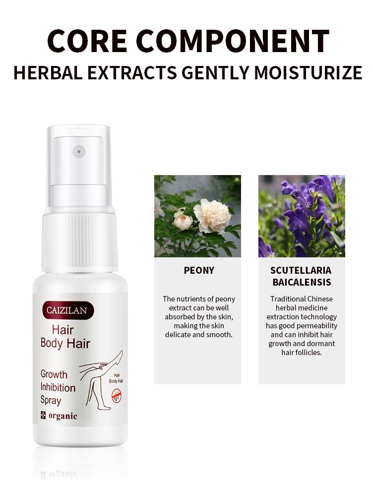 Spray per capelli CAIZILAN delicato e non irritante 20 ml Inibizione della crescita della produzione di umidità_voghion.com