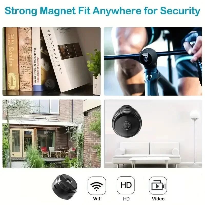A9 Wifi Mini Camera 1080P Security MonitoringWireless Remote Night Vision Video SurveillanceSmart Home Mini DV Cam HD Camera_voghion.com