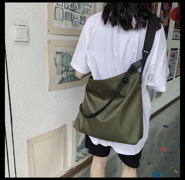 Bag Pure Color Nylon Tide Large Capacity Men's Bag_voghion.com