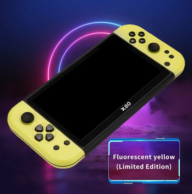 Coopreme X80 Portable Console 7-inch HD Large Screen Arcade PS1 Emulator Multi-function Nostalgia Classic PSP Handheld_voghion.com