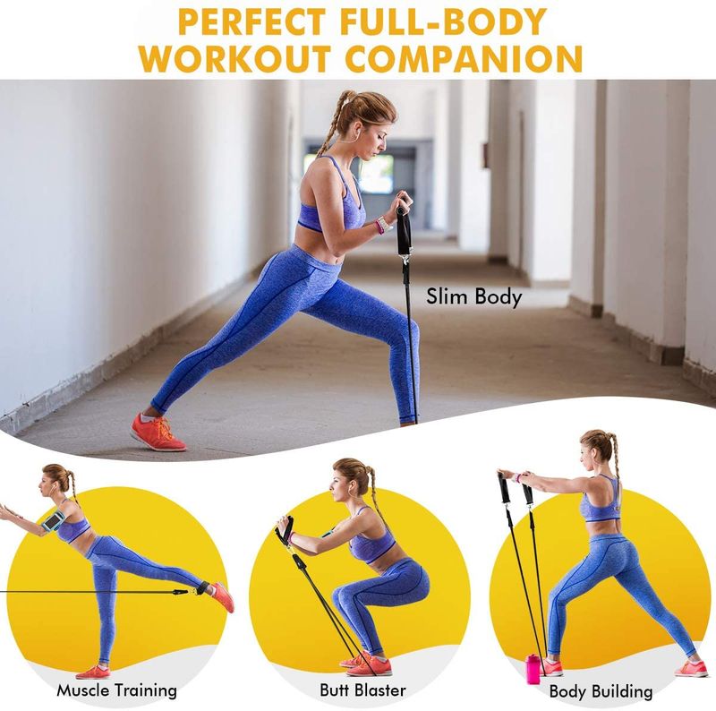 16Pcs Resistance Bands Set Expander Yoga Exercise Fitness Rubber Tubes Band Stretch Training Home Gyms Workout Elastic Pull Rope_voghion.com