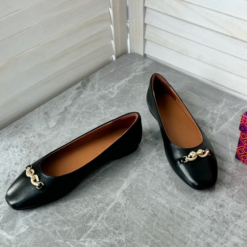 2025 neue Stil Elegante frauen Flachen Mund Runde Zehe Slip-Auf Echtem Einzelnen OL Arbeit Schwarz Leder Schuhe_voghion.com