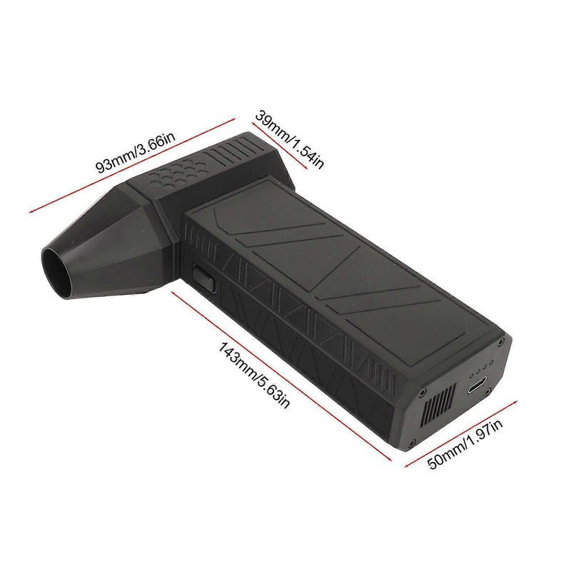 Soffiatore a getto d'aria con motore brushless ad alta velocità da 130000 giri/min, ventilatore a turbina portatile con protezione da sovratemperatura_voghion.com