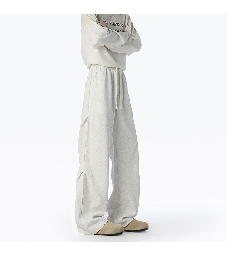 Lässige Jogginghose für Herren – Winter-Cargohose mit Fleecefutter und Fallschirm, geradem Bein und elastischer Taille für Streetwear und täglichen Komfort_voghion.com