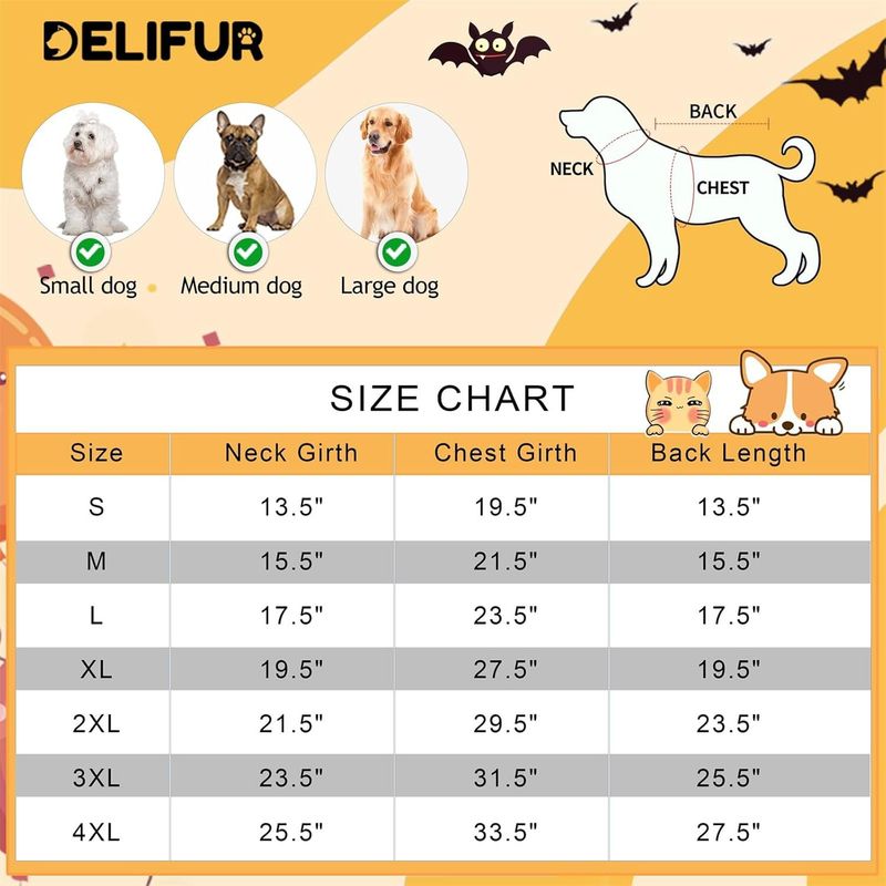 Costume di Halloween per cane Golden Retriever Labrador Rottweiler con cappuccio e strisce tigrate_voghion.com