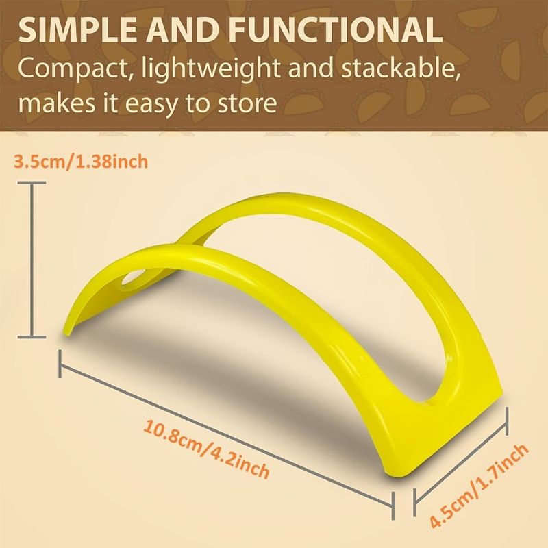 Supporto; Gratuito; Supporto; Guscio per microonde BPA sicuro; Set di supporti non tossico; Per servire taco Vassoio rigido Lavabile in lavastoviglie Taco 6 pezzi Plastica per feste_voghion.com