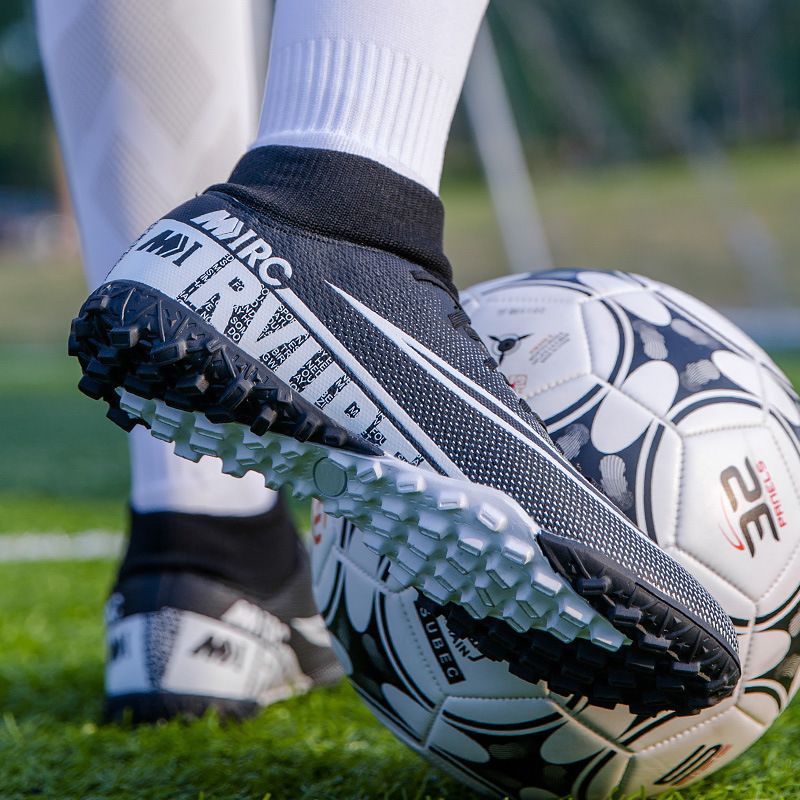 Scarpe da calcio alte da uomo TF rotte AG con unghie lunghe, da allenamento per ragazzi, in erba artificiale, sportive, da uomo_voghion.com