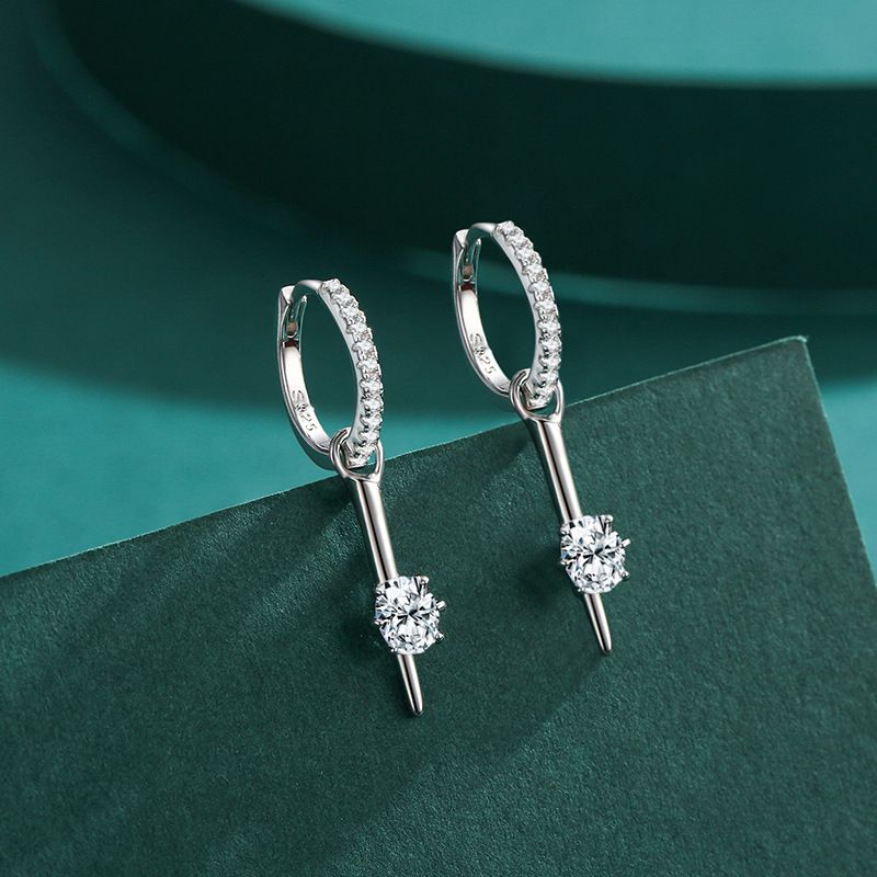 Tancise Orecchini pendenti con zirconi d'argento per le donne Regali per feste di matrimonio_voghion.com