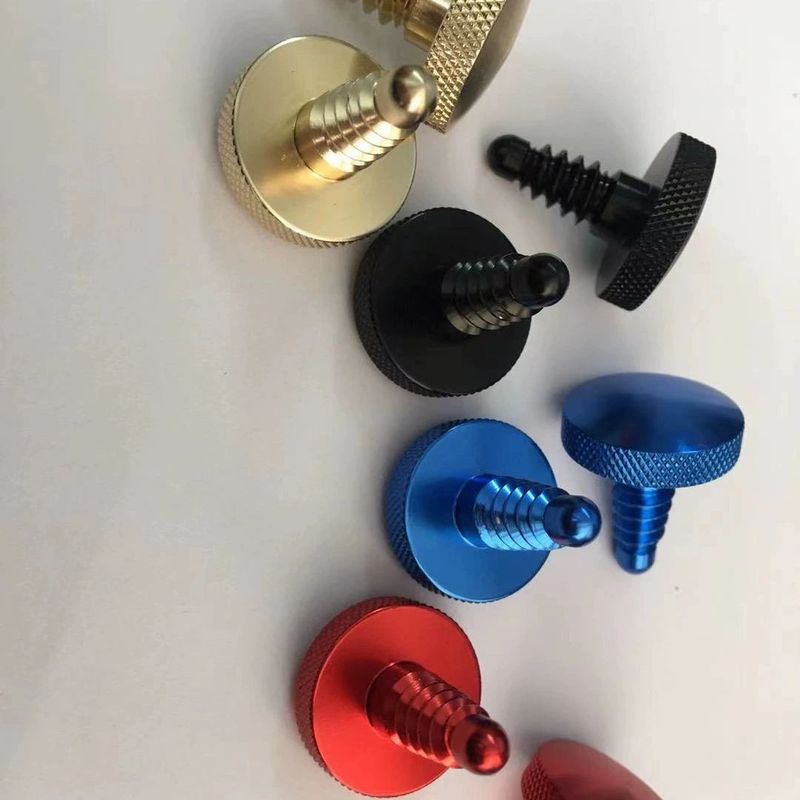 Cubierta protectora para barra de piscina tailandesa con tornillo de cola en forma de torre y pico de metal de colores, tapón de varilla de aleación de aluminio_voghion.com