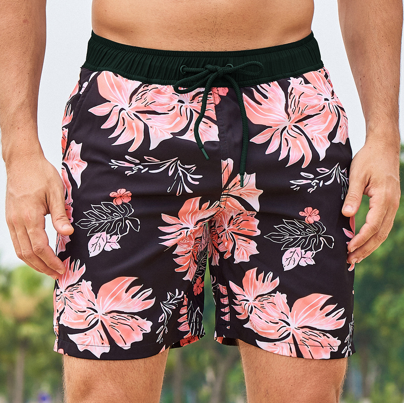 Summer New Shorts Fashion Vacation Beach Pants Men's Large Triangle Mesh Inner_voghion.com