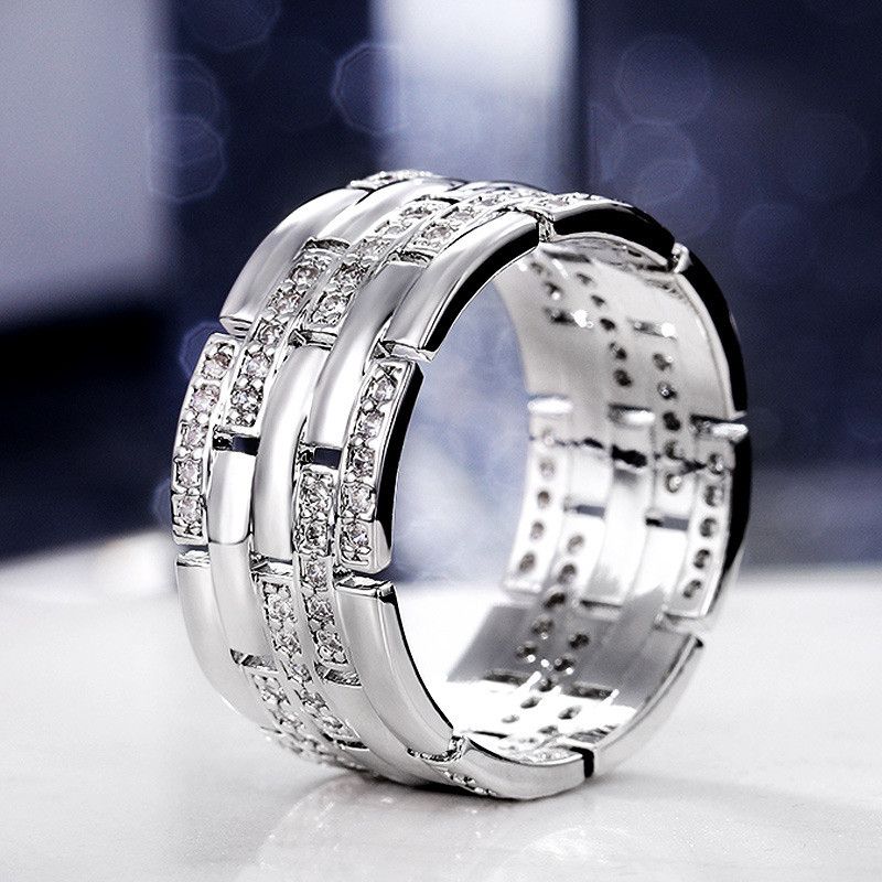 2025 Mode Stijl Zilveren kristallen ring_voghion.com