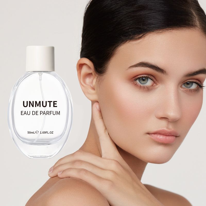 Neues, unbeschriftetes UNMUTE-Parfüm, frischer, eleganter, lang anhaltender Duft, lebendig, erfrischend, 50 ml_voghion.com