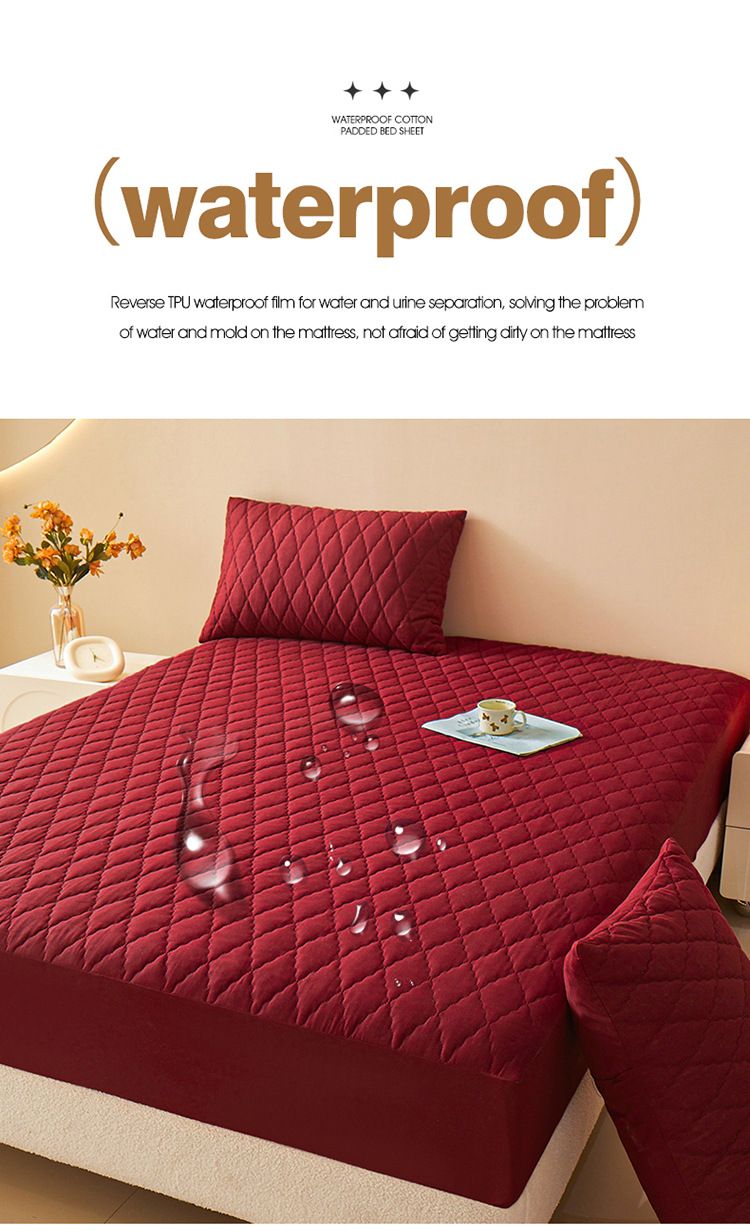 Waterproof Mattress Cover Simmons Mattress Protector Anti Slip Urine Proof Dust Cover 1PC_voghion.com