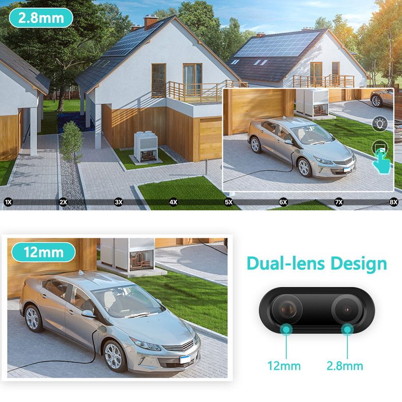 ICSEE Fernglas 8x Zoom Drahtlose Ball Kamera Wifi Kamera Netzwerk Kamera_voghion.com