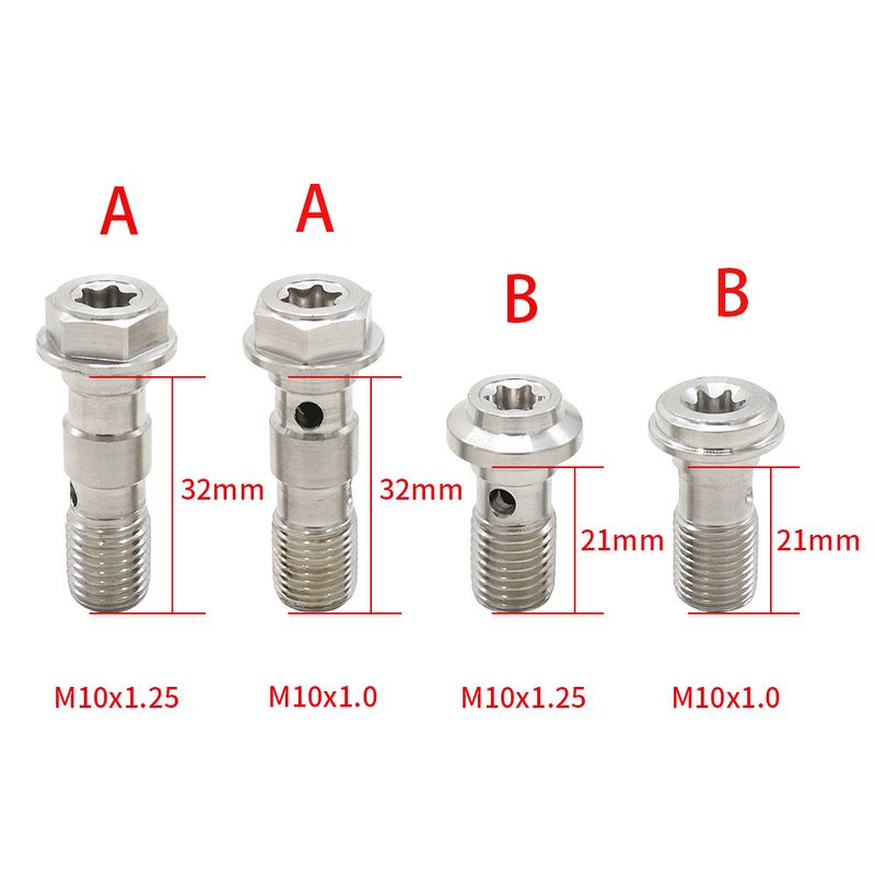 Universal 304 Stainless Steel Motorcycle Brake Caliper Banjo Bolt Bleed Screw Nipple M10X1.0MM/1.25MM For Honda Yamaha_voghion.com