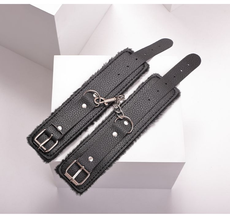 BLACKWOLF Blød Plys Læder Sexet Binding, Håndjern, Fastholdelsesstropper, Mærkelige Produkter BDSM, Sexlegetøj Til Par,_voghion.com