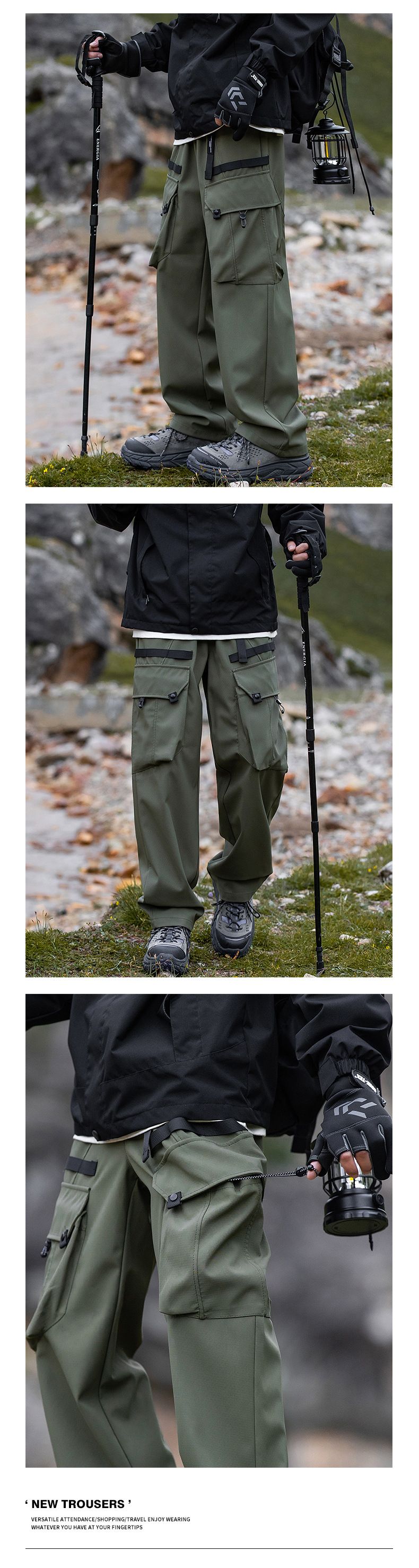 Herenkleding Trendy Nieuwe Functionele Wind Snel Droog Waterdichte Aanvalsbroek Mountain Series Outdoor Vrijetijdskleding Werkkleding Broeken Heren_voghion.com