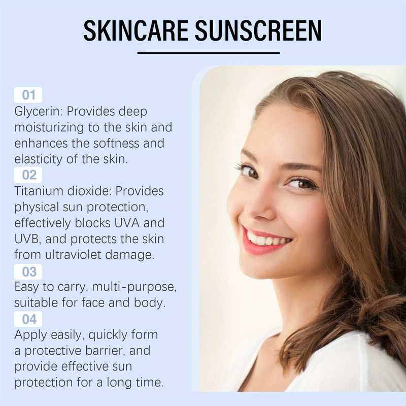 20g SPF 50+ PA+++ SKINCARE SUNSCREEN,Effectively Blocks UVA and UVB,HYDRATING AND MOISTURIZING,LIGHT AND BREATHABLE_voghion.com