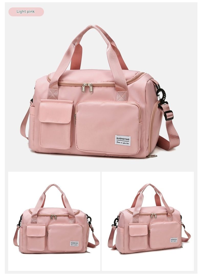 Travel with large capacity diagonal span, lightweight dry wet separation, foldable storage, fashionable fitness bag for_voghion.com