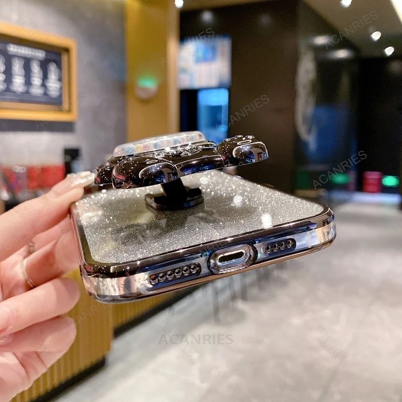 A 14 24 34 54 Niedliche Bärenhalter-Beschichtung Silikonhülle für Samsung Galaxy A14 A34 A54 A24 A15 A25 A35 A55 A05s M14 M54 Standabdeckung_voghion.com