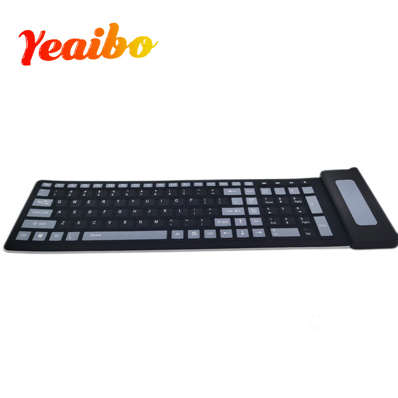 107 Key Silicone Soft Laptop Kantoor Nieuw draadloos computertoetsenbord_voghion.com
