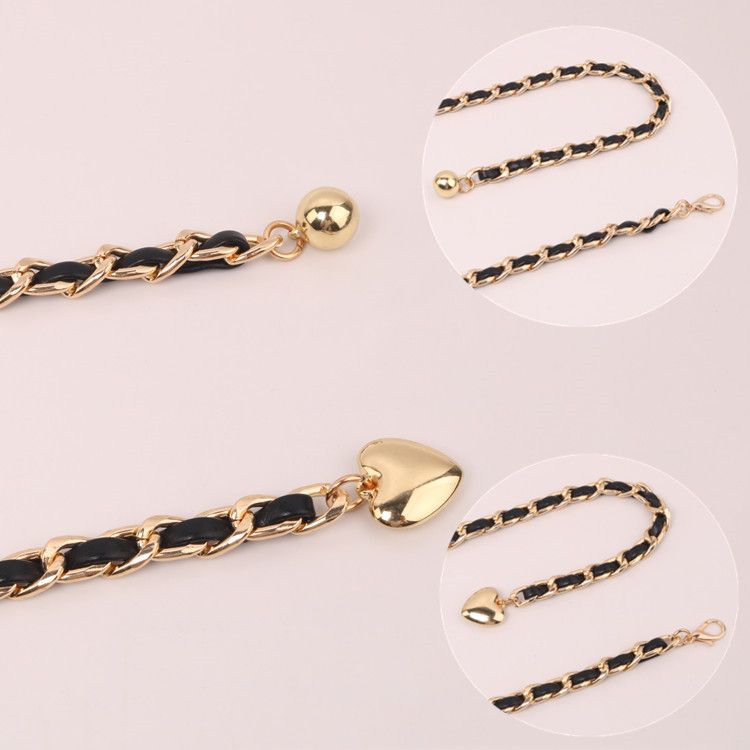 Women's Summer Skirt Suit Fashion Woven Waist Chain_voghion.com