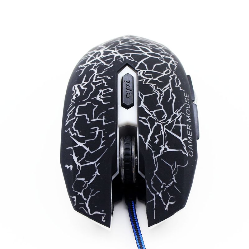 Mouse fotoelettrico cablato Wrangler per giochi, mouse per ufficio e laptop_voghion.com