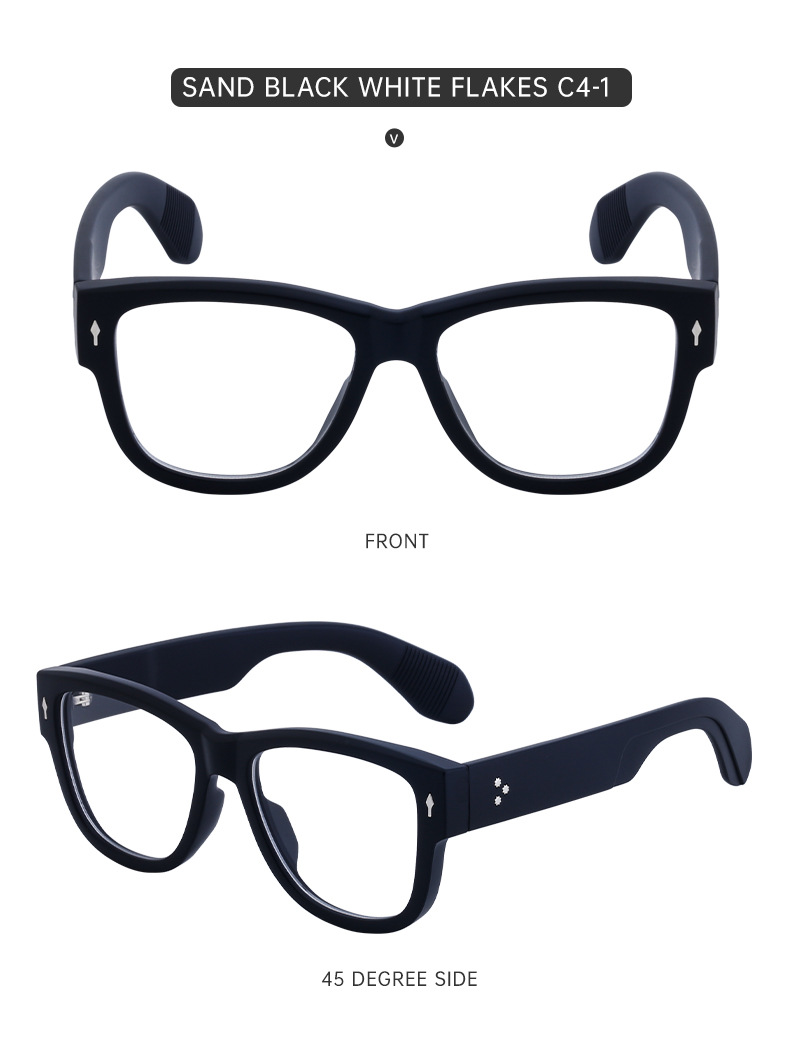 Fashion square frame glasses for men can be matched with myopia frame men_voghion.com