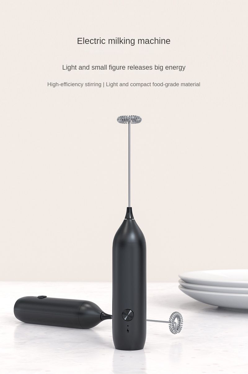 Rechargeable Milk Electric Blender Handheld Wand for Coffee Beverage Blender, Cappuccino Mini Frother_voghion.com