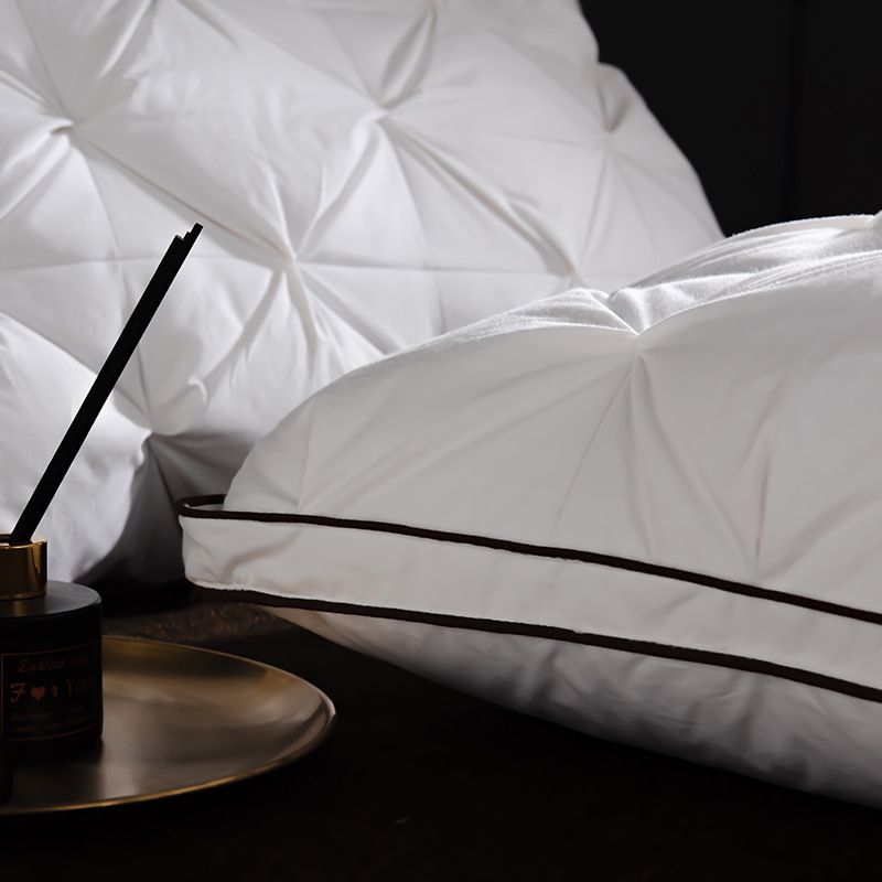 Cotton Down Pillow Twisted Flower Pillow Core Hotel Three Dimensional Home Pillow Homestay Five Star White Goose Down_voghion.com