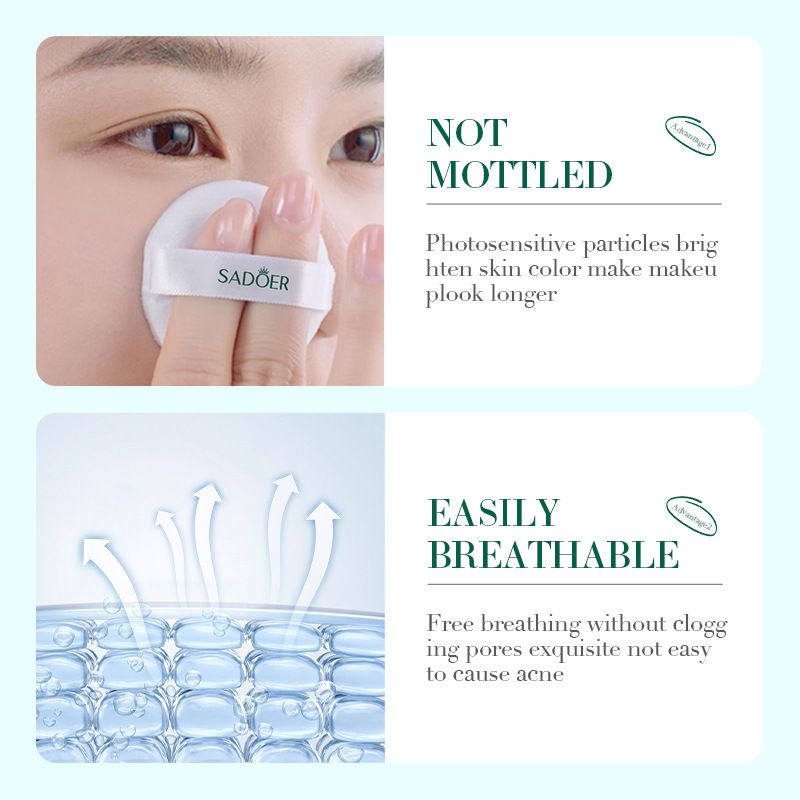 SADOER Mineral 5g Mint Erfrischendes Öl Kontrolle Leichtes Make-up Setting Honigpulver in Englisch_voghion.com