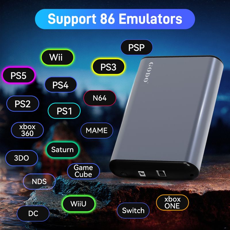 Hyper Base MIX 6T Gaming HDD Retrobat&Playnite&Launchbox For PS5/PS4/PS3/XBOX/Switch/DC Emulators 65000+AAA/3D/Retro_voghion.com