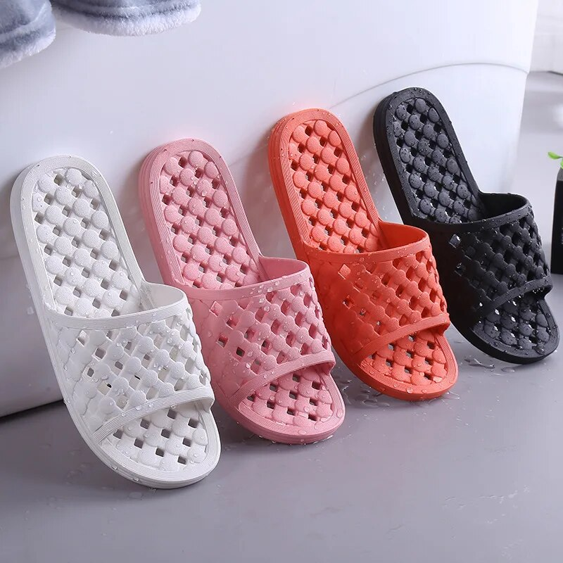 Neue Männer Badezimmer Haus Licht Gewicht Wasser Undicht Frauen Hausschuhe Strand Flip Flop Nicht-slip Pool Schwimmen Schuhe_voghion.com