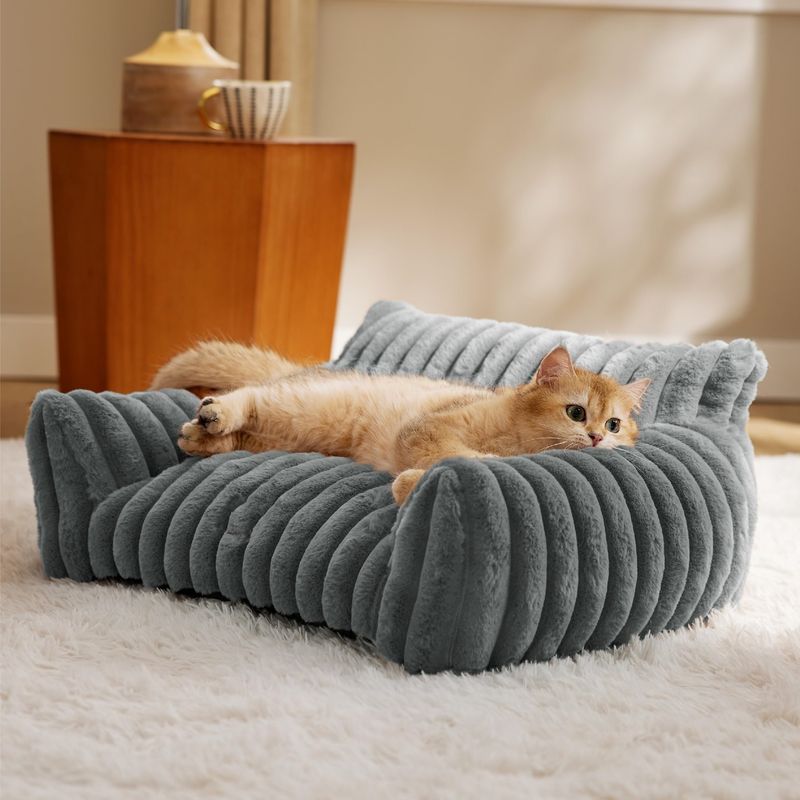 Supplies Dog Cat All-Season Warm Plush Pet Bed_voghion.com