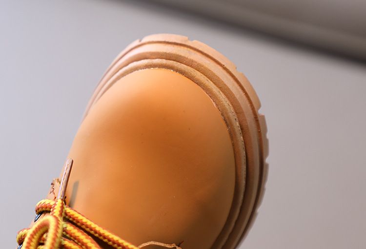 Caviglia in pelle PU per ragazze per ragazzi Bambini Stivali con suola morbida Scarpe da esterno antiscivolo Stivaletti corti per bambini alla moda_voghion.com