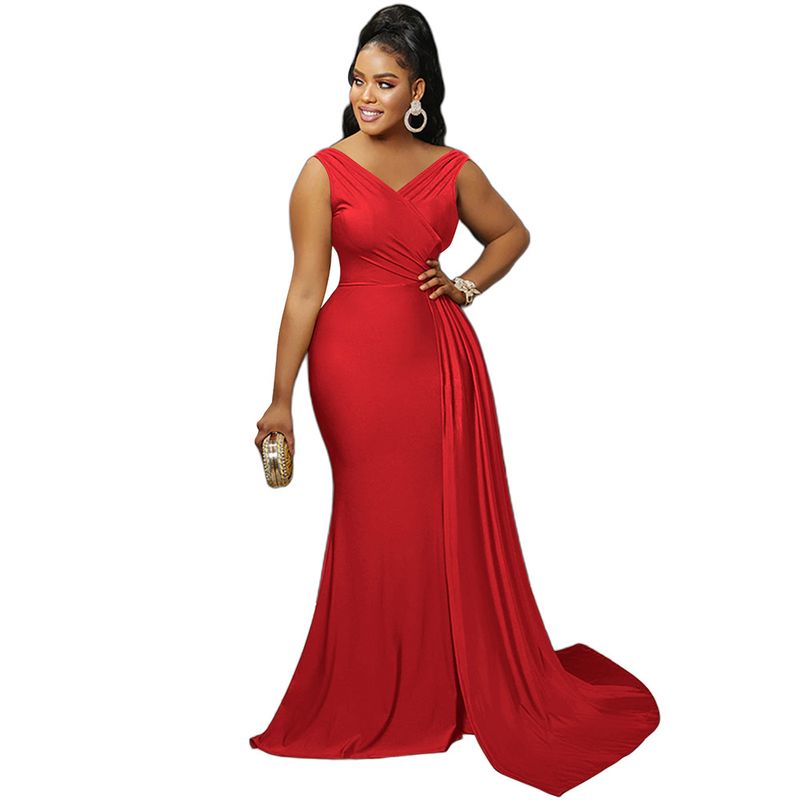 Women's Clothing Ball Gown Evening Dress Elegant Sexy Floor Length Dress Female_voghion.com