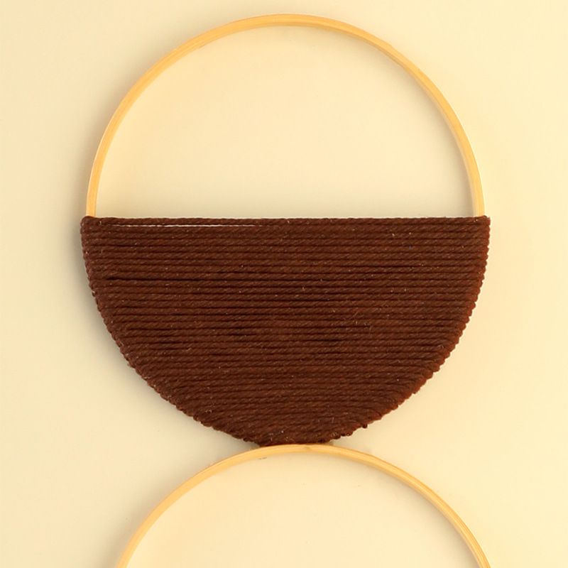 Stile bohémien, combinazione di luci rotonde doppie, mensola di lusso, decorazione da parete, pura decorazione da parete intrecciata a mano, pendente per la casa_voghion.com